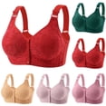 thumbnail image 1 of Daisy Bras for Older Women, 2026 New Daisy Bra for Seniors No Underwire Front Closure Wireless Snap Closing Bra 28# Red 40, 1 of 3
