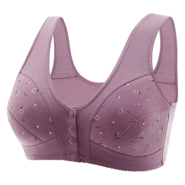 Daisy Bras for Older Women Comfort Convenient Front Closure Button