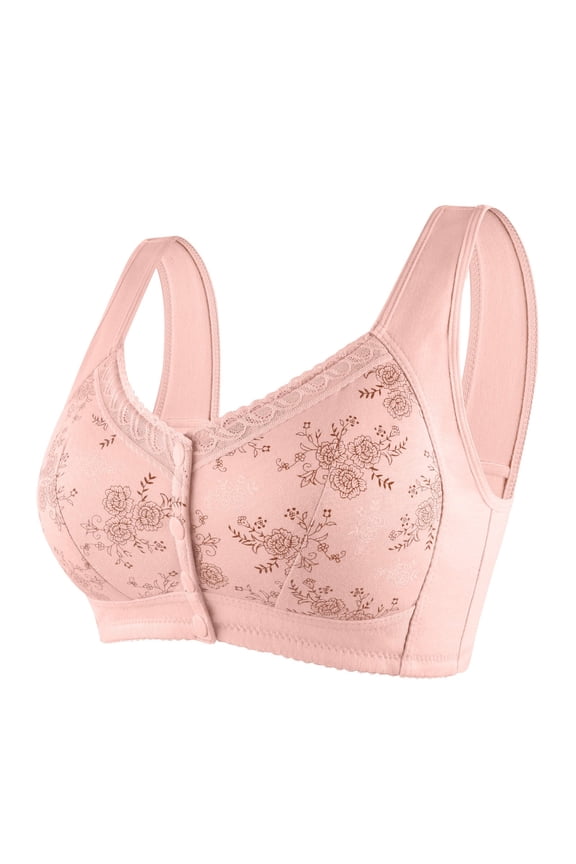 for Older Women - Front Button, Convenient Snap, Everyday Sleep Bras