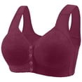 thumbnail image 1 of Wireless Bras for Older Womens Plus Size Bra Front Closure Comfortable Push up Daisy Bralettes Everyday Wear, 1 of 3