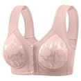 thumbnail image 1 of Daisy Bras for Older Women Front Closure Womens Plus Size Full Coverage Supportive Bra No Underwire Comfy Underwear, 1 of 5