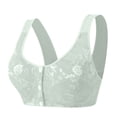 thumbnail image 1 of Daisy Bras for Older Women No Underwire Front Closure Comfort Senior Wireless Snap Closing Bra,Mint Green,36, 1 of 6