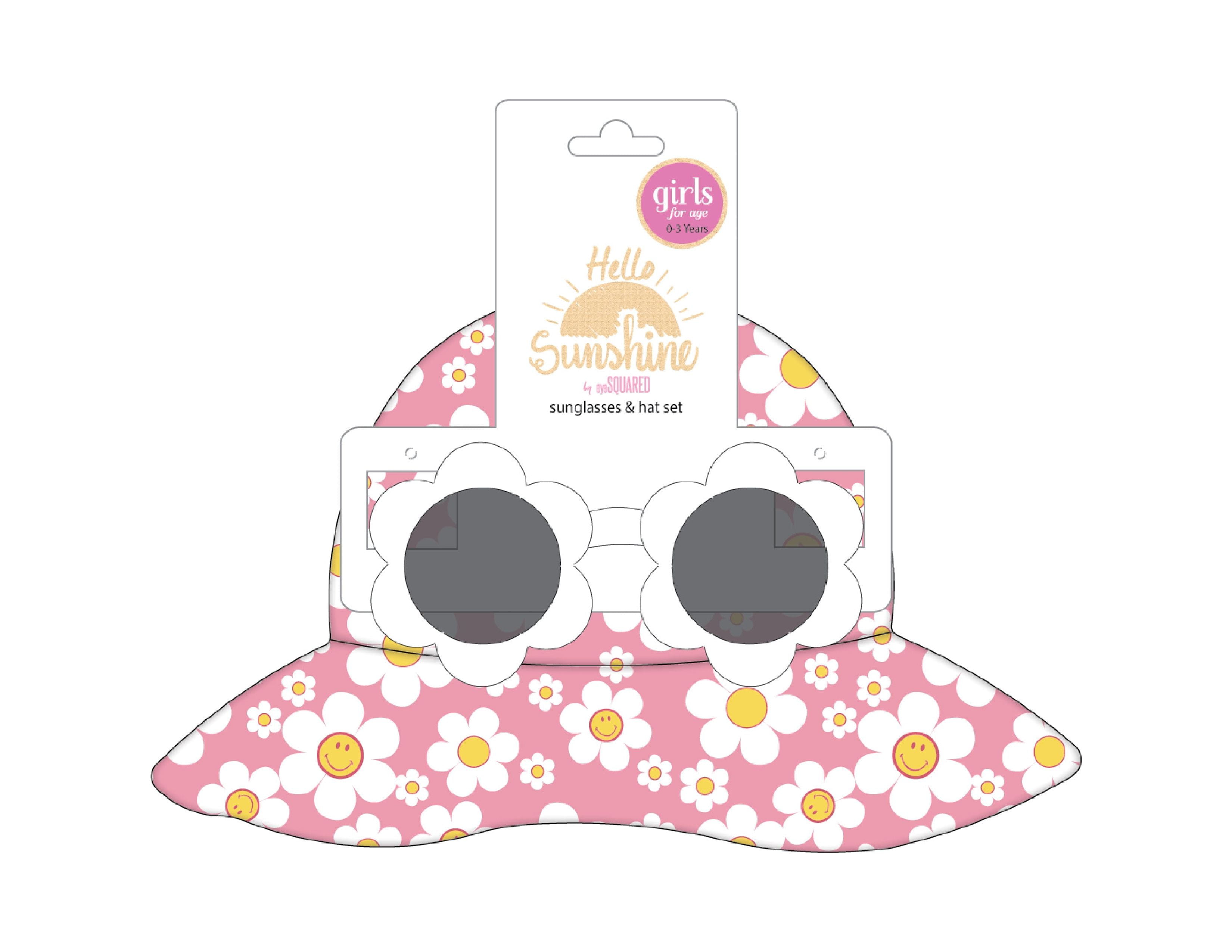 Daisy Bucket Hat + Sunglasses set