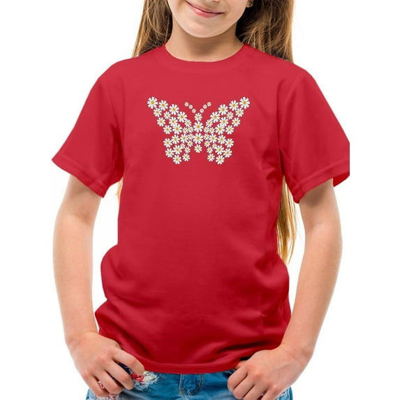 Daisy Butterfly T-Shirt Juniors -Image by Shutterstock, Medium