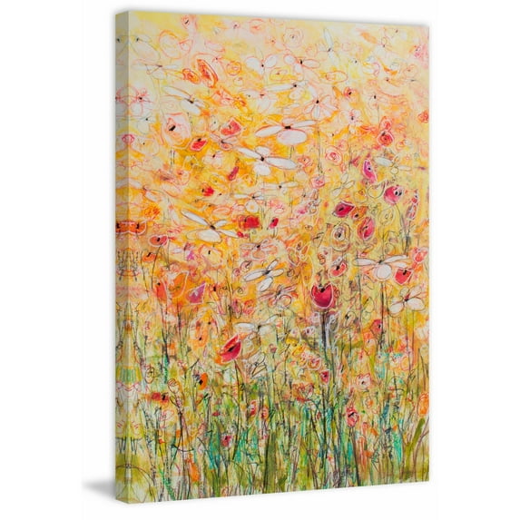 "Daisy Chain 10" Painting Print on Wrapped Canvas