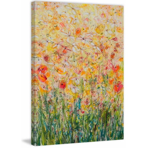 "Daisy Chain 21" Painting Print on Wrapped Canvas