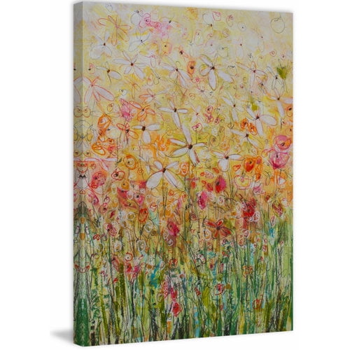 "Daisy Chain 22" Painting Print on Wrapped Canvas