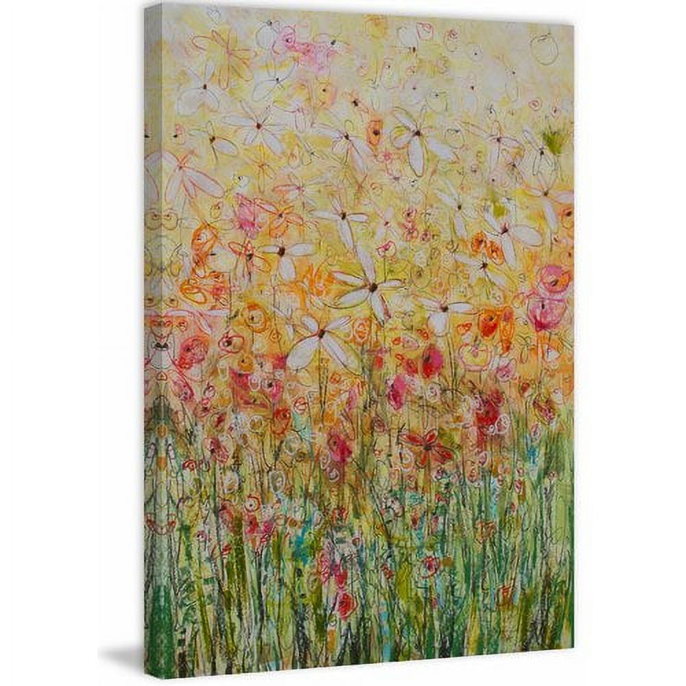 "Daisy Chain 22" Painting Print on Wrapped Canvas