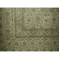 thumbnail image 1 of Daisy Chain Block Print Tapestry Cotton Bedspread 108" x 88" Full-Queen Green, 1 of 2