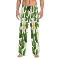 thumbnail image 1 of Daisy Chain Men's Lightweight Pajama Bottoms Stretch Elastic Waist Side Pockets Spring Fall, 1 of 7