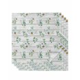thumbnail image 1 of Daisy Cloth Napkins Set of 4 Reusable Dinner Napkins, Spring Floral Eucalyptus Leaves Botanical Gray Wood Cocktail Napkin Washable Table Napkins for Wedding/Holiday Party/Baby Shower 20"x20", 1 of 7