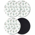 thumbnail image 1 of Daisy Coasters Set of 4, Absorbent Coasters for Drinks, Spring Eucalyptus Leaves Flowers Botanical Country Coaster for Desk Coffee Table Protection, Home Decor House Warming Gifts 4", 1 of 8