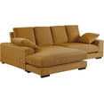 thumbnail image 1 of Daisy Convertible Sectional Sofa Couch with L-Shaped Design in Mango Color, 1 of 6