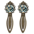 thumbnail image 1 of Daisy Copper-Colored Lace Bookmarks - Stainless Steel Book Accessories for Readers and Book Lovers, 1 of 5