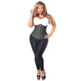 thumbnail image 1 of Daisy Corsets Top Drawer Denim Black Steel Boned Underbust Corset w/Zipper~3X / Denim, 1 of 3