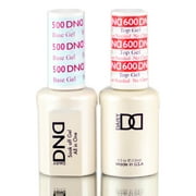 Daisy DND 500 Base Gel & 600 Top Gel NO CLEANSER NEEDED DUO SET, Soak off Gel All In One Base & Top Coat KIT for Nails - 600/500 Duo Set