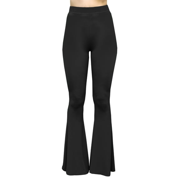 Daisy Del Sol High Waist Gypsy Comfy Yoga Ethnic Tribal Stretch Palazzo 70s Bell Bottom Fit to Flare Pants