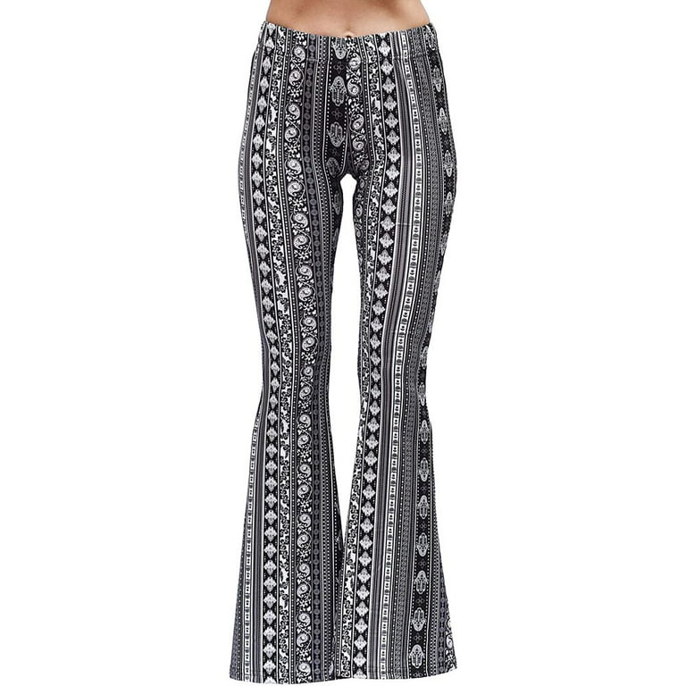 Tribal Cotton Flared Yoga Pants Comfy Leggings Women Trousers Geometric Bell  Bottoms Flares Psychedelic Festival Clothing Calluna -  Canada