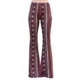 thumbnail image 1 of Daisy Del Sol High Waist Gypsy Comfy Yoga Ethnic Tribal Stretch Palazzo 70s Bell Bottom Fit to Flare Pants, 1 of 8
