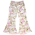 thumbnail image 1 of Daisy Del Sol Little Girls Boho Bell Bottom Stretch Legging Flared Soft Yoga Pants Toddler Childrens Kids 2T-5T, 1 of 4