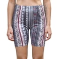 thumbnail image 1 of Daisy Del Sol Women's High Waisted Stretchy Soft Tie Dye Floral Solid Yoga Athleisure Loungewear Biker Long Shorts, 1 of 5