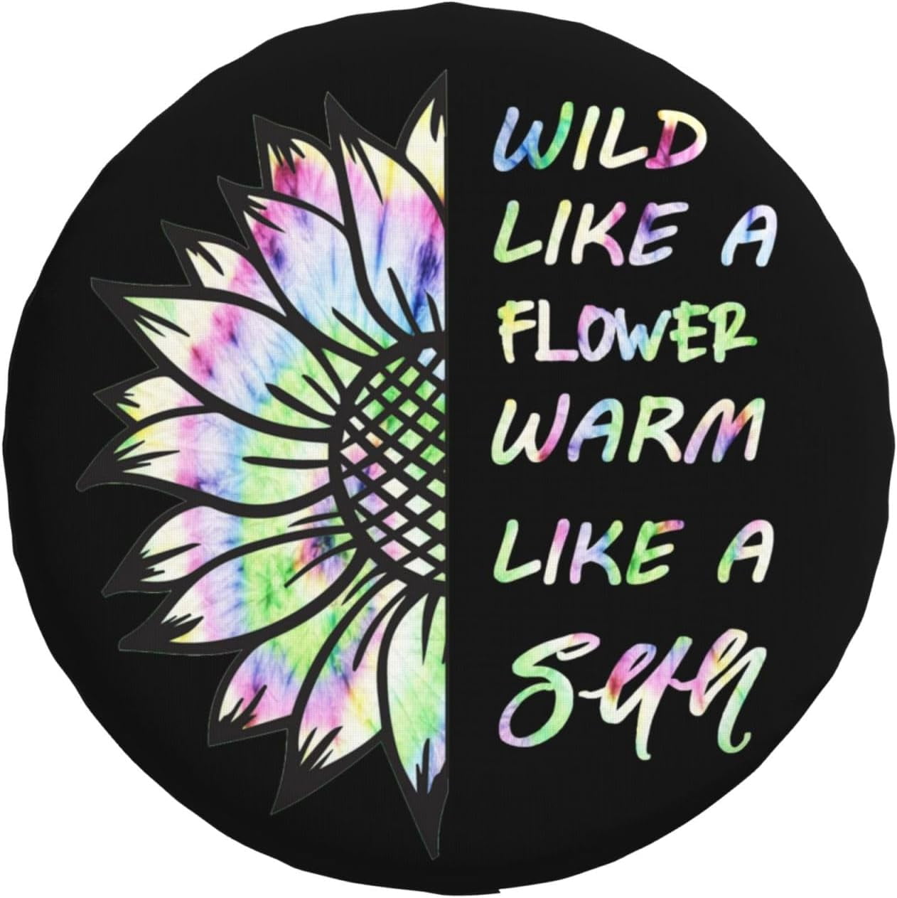 Daisy Design Rv Spare Tire Cover,Bright Daisy Floral Spare Tire Covers,Waterproof Wheel Covers