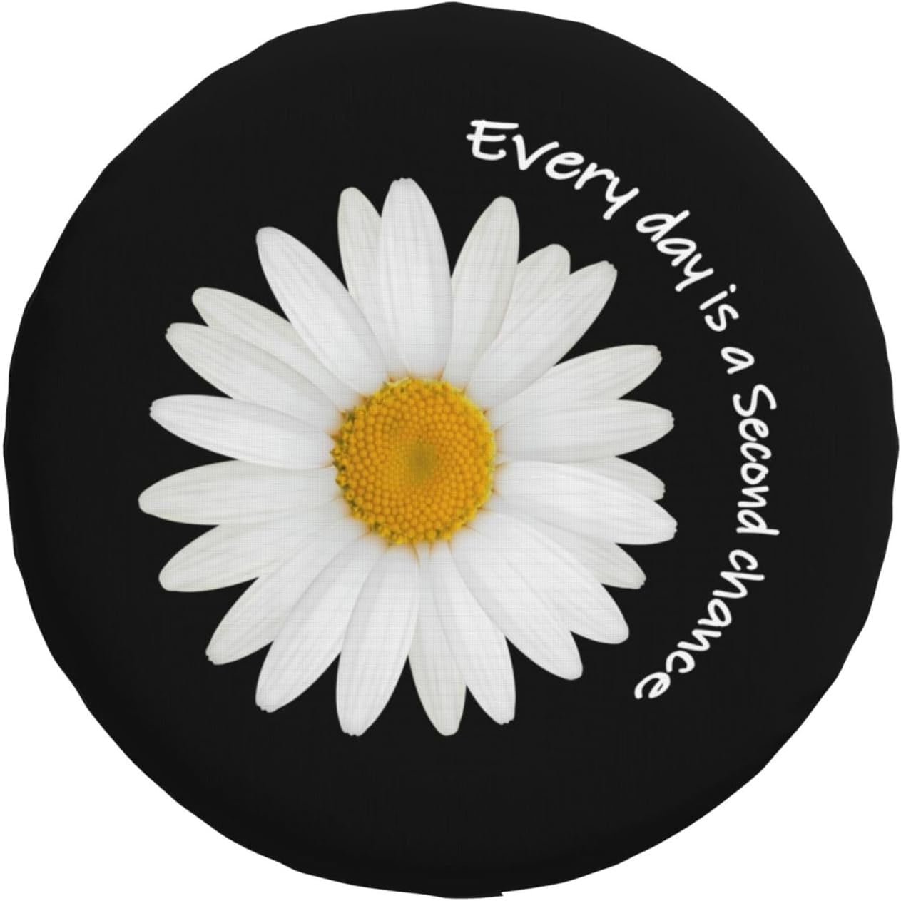 Daisy Design Rv Spare Tire Cover,Bright Daisy Floral Spare Tire Covers,Waterproof Wheel Covers