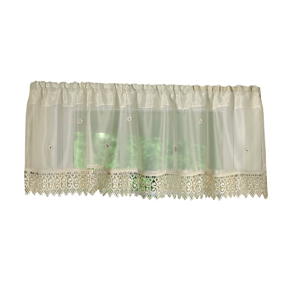 Daisy Design sheer 60" X 18" Window Valance
