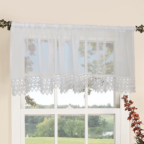 Daisy Design sheer 60" X 18" Window Valance
