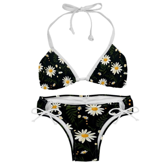 Daisy Detachable Sponge Adjustable Strap Bikini Set 2-Pack for Various Scenes