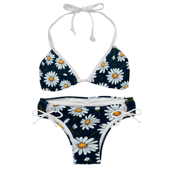 Daisy Detachable Sponge Adjustable Strap Bikini Set Two-Pack Beachwear Scene Swimsuit