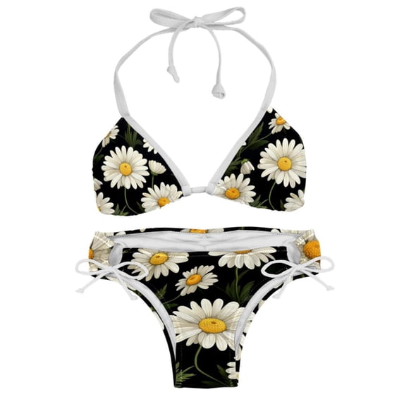 Daisy Detachable Sponge Adjustable Strap Bikini Set Two-Pack Swimsuits for Women