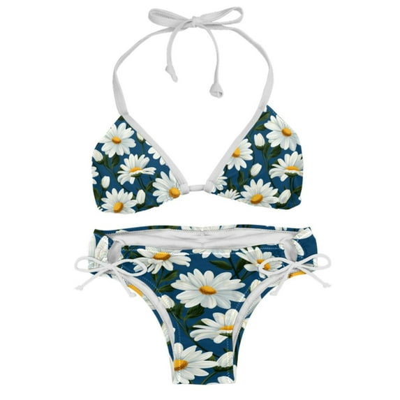 Daisy Detachable Sponge Adjustable Strap Bikini Set Two-Pack for Various Scenes