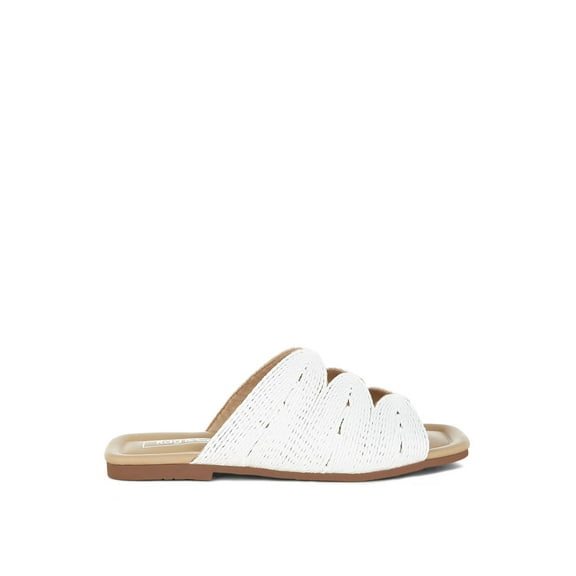 Daisy Doe Raffia Square Toe Flats