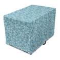 thumbnail image 1 of Daisy Dog Crate Cover, Hand Drawn Natural Look Picked Daisy Flowers Accent Rhythmic Pattern, Easy to Use Pet Kennel Cover Small Dogs Puppies Kittens, 7 Sizes, Pale Blue Olive Green, by Ambesonne, 1 of 6