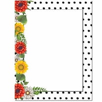 Daisy Dots Letterhead Laser & Inkjet Printer Paper, 100 Sheets per Pack