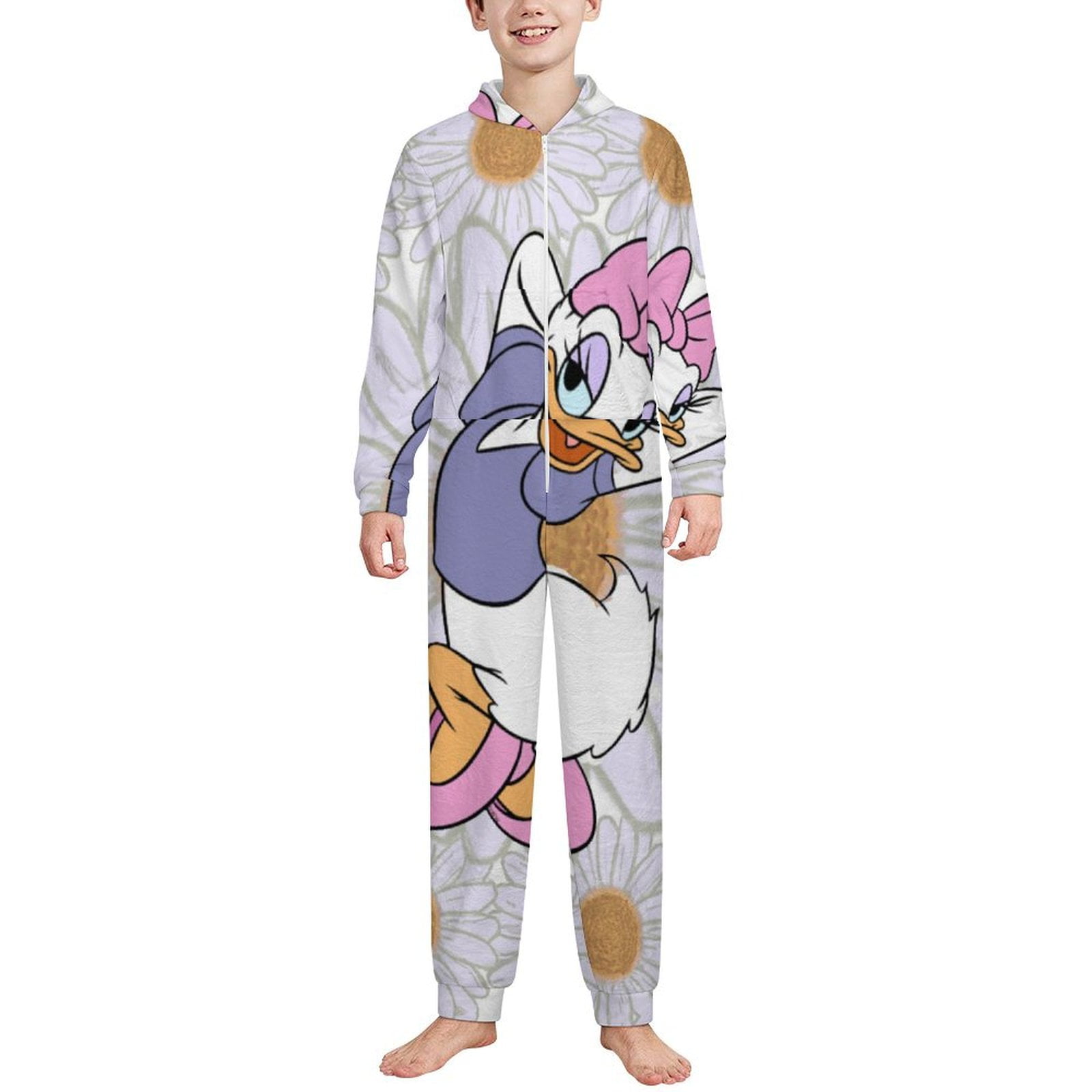 Daisy Duck Children's Home Jumpsuit Pajamas for Boys Girls Onesie ...