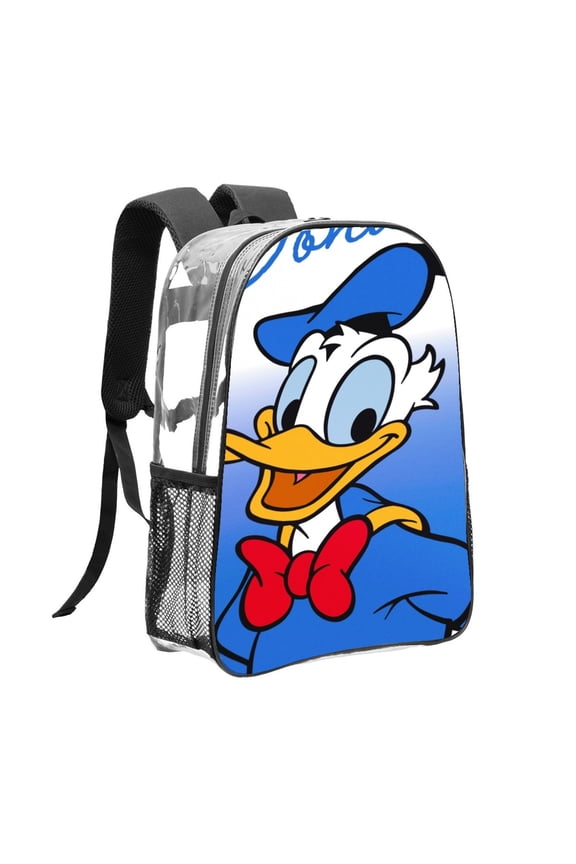 Daisy Duck Goofy Pattern Transparent Backpack Lightweight And fashionable Showcasing Personality And Leading The Trend