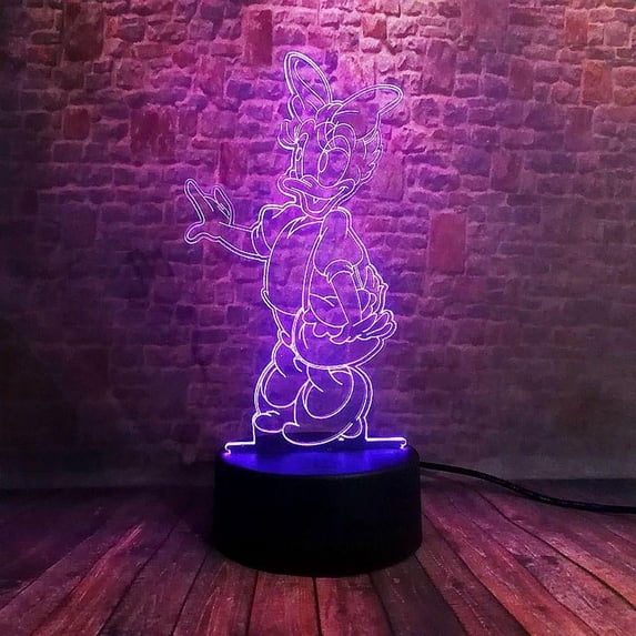 Daisy Duck Illusion LED Lamp, 3D Light Experience