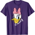 thumbnail image 1 of Daisy Duck Sassy & Glamorous Speckled Bow and Name DTG Print Unisex T-Shirt,Purple Color,Size YL, 1 of 5