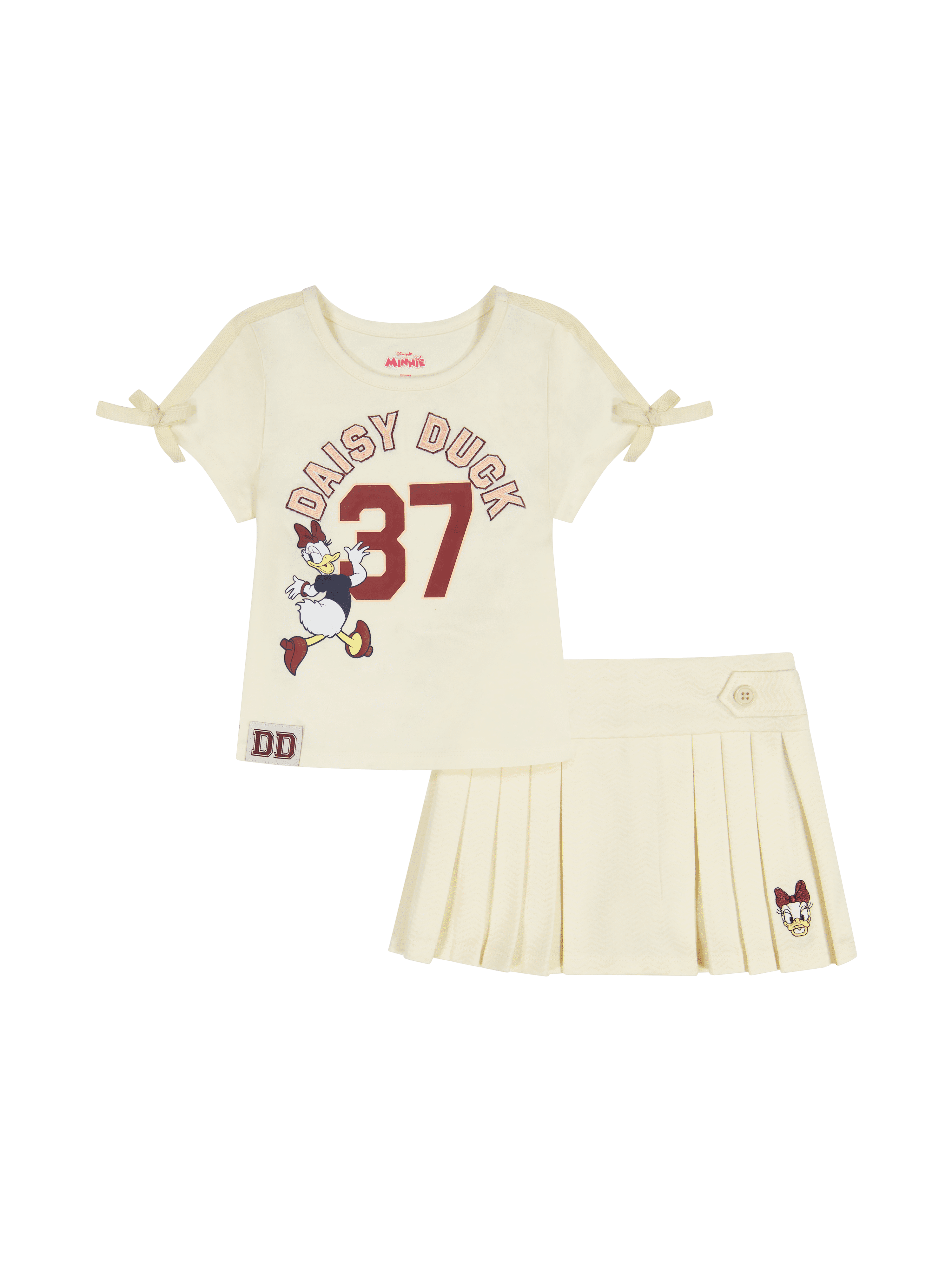 Daisy Duck Toddler Girls Herringbone Skort Set, Sizes 12 Months - 5T