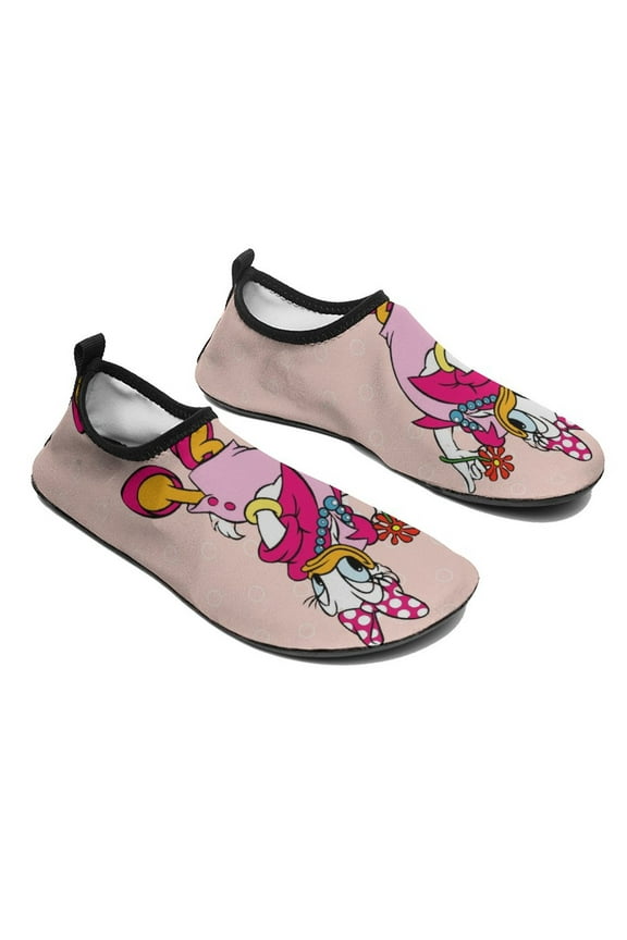Daisy Duck Water Shoes for Women Men Sport Quick-Dry Aqua Socks for Beach Hiking Surfing 7/8women,5/6men