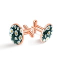 thumbnail image 1 of Daisy Elegant Stainless Steel Mens Cufflink Set - Stylish Addition to Formal Attire - for Business Meetings and Special Occasions, 1 of 6