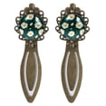 thumbnail image 1 of Daisy Elegant Vintage Copper-Colored Lace Bookmarks Set of 2 - Stainless Steel Book Markers for Gifts, Readers, and Book Lovers, 1 of 5