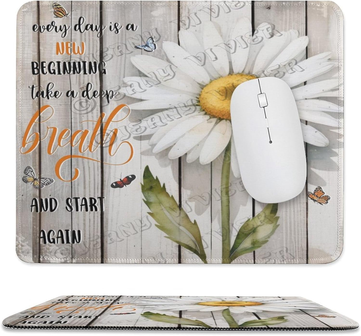 Daisy Everyday is A New Beginning Mouse Pad - Studio Series, Computer ...