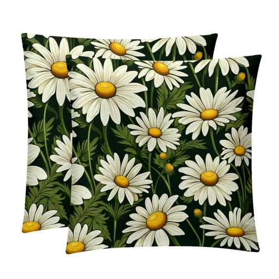 Daisy Exclusive Velvet Throw Pillow Inserts Set of 2 with Unique Patterns - 16x16, 18x18, 20x20 Inches for Pillow Covers and Decorative Pillows for Home