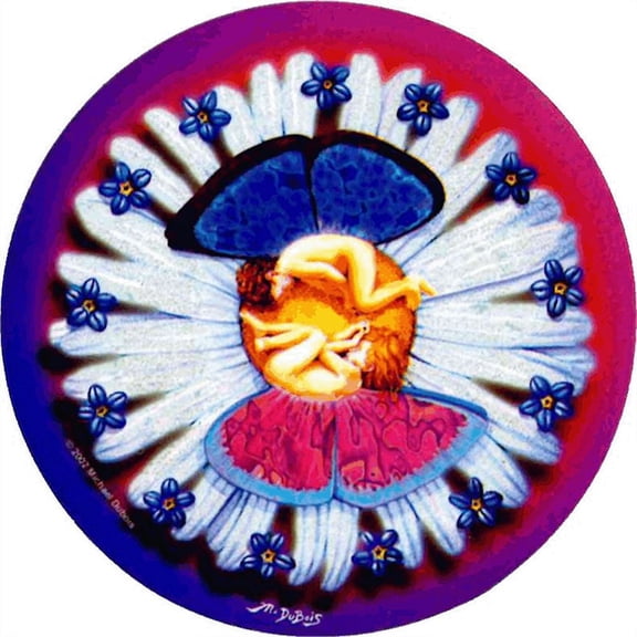 Daisy Fairies - Mike Dubois - Round Sticker - 2 1/2" Round