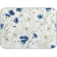 thumbnail image 1 of Daisy Floral Blue Dish Drying Mat for Kitchen Counter Microfiber Absorbent Dish Drainer Mat Small Kitchen Drying Rack Mat Heat Resistant Drying Pad for Counter 16 x 18, 1 of 6