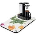 thumbnail image 1 of Daisy Floral Dish Drying Mat for Kitchen Counter diatom mud Absorbent Dish Drainer Mat Small Kitchen Drying Rack Mat Heat Resistant Drying Pad for Counter 19.5x12in, 1 of 7