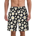 thumbnail image 1 of Daisy Floral Pattern Men'S Beach Pants Quick Dry Short Swim Trunks With With Pockets And Mesh Lining Swimwear Beach Bathing Shorts Small, 1 of 1